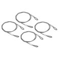 thumbnail image 1 of Unique Bargains Stainless Steel Cable, 4 Pack PVC Coated 5/32' Wire Rope for Deck Railing 3.3ft, 1 of 4