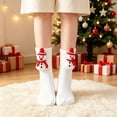 thumbnail image 2 of Kilaqueen Womens Christmas Crew Socks with Knitted Applique, Festive Novelty Holiday Socks for Parties, Stockings and Cozy Outfits, 2 of 6