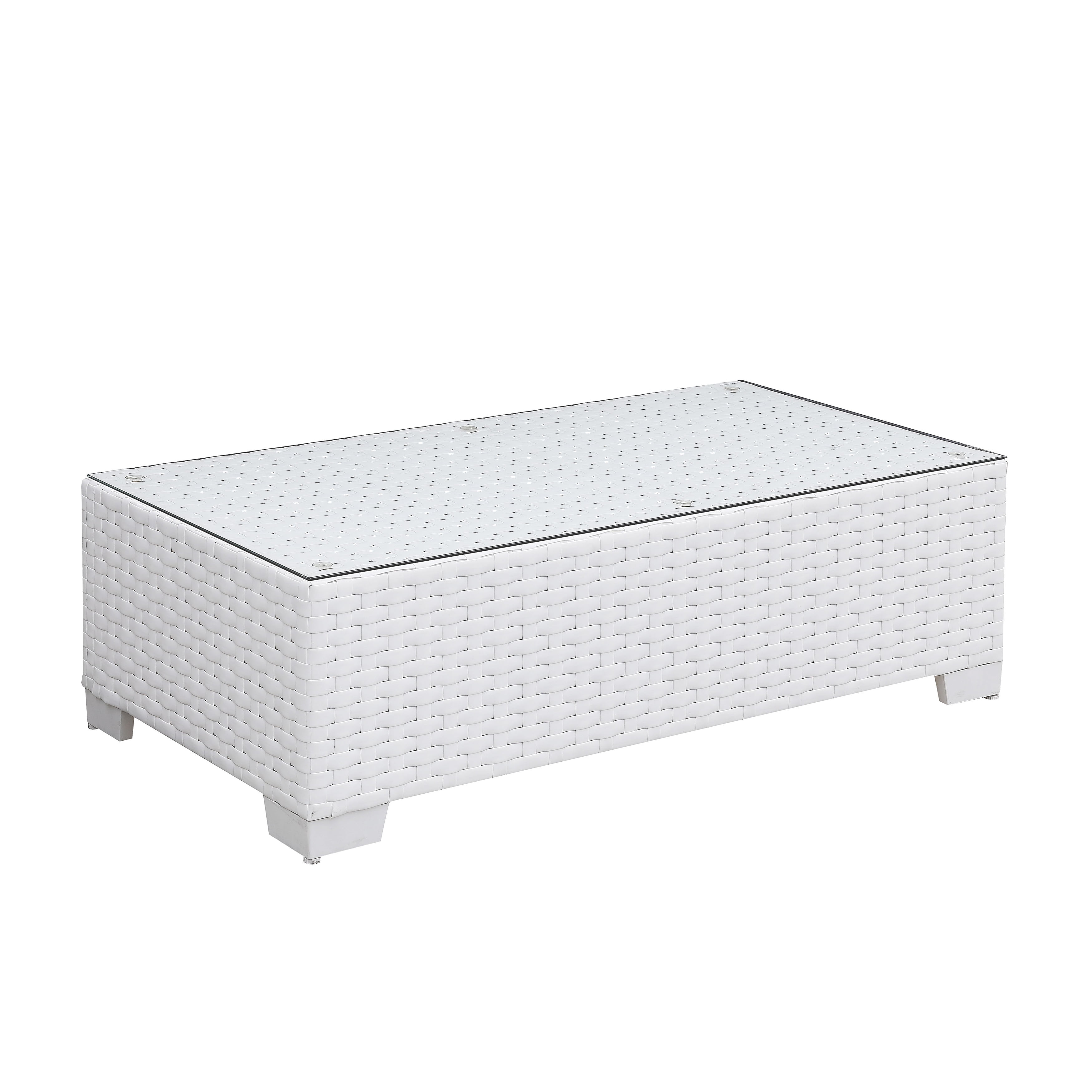 Arthur Tempered Glass Top Outdoor Coffee Table