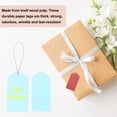 thumbnail image 4 of 200Pcs Kraft Paper Gift Tags with String, 3.5 x 1.6 Inch Wave Shape Paper Labels Blue Gift Tags, 4 of 6