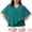 Lake Blue, variant on Women's Plus V Neck Flowy Double Layered Chiffon Blouse 2X Black