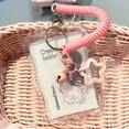 thumbnail image 4 of ZenCart ID Badge Holder with Keychain And Spring Rope Silicone Card Sleeve with Clear Window Photo Card Protective Case with Bell Decor for Office Hospital School, 4 of 8