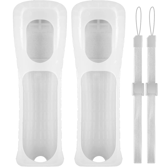 Wii Remote Silicone Case with Wrist Strap - Protective Cover for Wii Right-Hand Controller, Anti-Slip Shockproof Skin for Retro Gaming