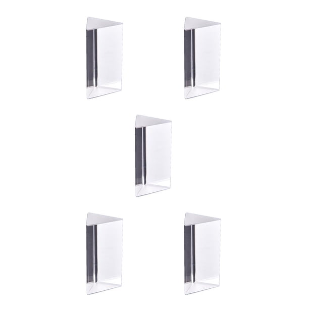 Kenally Prisma Triangular de 100x30x30x30mm, prismas ópticos, enseñanza de física de vidrio, espectro de luz refractada, regalo para niños y Type2 NO2 Kenally CBP071540