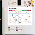 thumbnail image 3 of Erasable Magnetic Refrigerator Sticker Movable Weekly And Monthly Plan Message Board Schedule Pvc Whiteboard Sticker 10Ml For Organization Pvc Material, 3 of 8