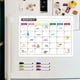 thumbnail image 1 of Calendario magnético borrable para nevera, con pizarra móvil para planificación semanal y mensual. Adhesivo de PVC para pizarra blanca de 10 ml., 1 of 8