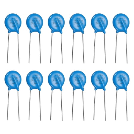 12 Pack Voltage Dependent Resistors, 14D361K Varistor AC 230V Radial Disc Varistors 14.5mm Dia Surge Current Protector for AC/DC Circuit Protection