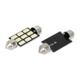thumbnail image 3 of 8uds 42mm Blanco 5630 LED Interior Domo Luces Licencia Placa Bombillas Unique Bargains Luz del adorno del coche LED, 3 of 6