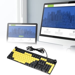 USB Clavier mécanique Pas facilement Fade pour PC Action linéaire des joueurs