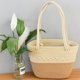 thumbnail image 1 of Firefly hope Bolso de hombro tejido para mujer, bolso de mano y neceser, elegante bolso de playa de verano, 38 x 9 x 24 cm (blanco)., 1 of 5