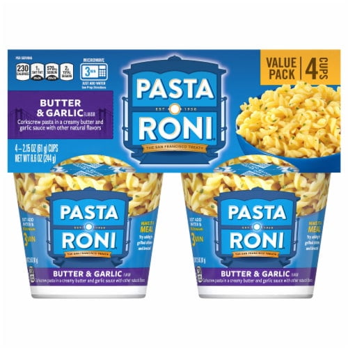 Pasta Roni Butter & Garlic Pasta Cups - 2.15 oz - 4 ct