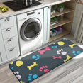 thumbnail image 3 of Cool Pet Background Dog Paw Kitchen Rug Mat,Kitchen Runner Rugs Non Skid Washable,Decorative Kitchen Floor Mats for Kitchen,Sink,Laundry,17"x47.2", 3 of 7