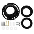 thumbnail image 4 of Minkissy Seal Ring Kit for Toilet 1 Set Black ABS Sealing Leakproof Easy Installation RV Toilet Maintenance, 4 of 7