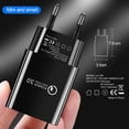 thumbnail image 4 of For Samsung Galaxy A52 S20 FE Note 20 Ultra Plus A51 A71 A21S QC 3.0 Mobile Phone Charger USB Fast Wall Adapter USB Type-c Cable 0.2m For Type-c USB, 4 of 6