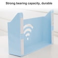 thumbnail image 3 of serony Router Holder Storage Box Wall Mounted Remote Control Magazine Organizer Plastic Wire Cord Rack, Blue, 3 of 8