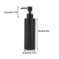 thumbnail image 4 of Inteprter Botella con bomba de loción, dispensador de jabón multiusos de moda de acero inoxidable 304, botellas de prensa reutilizables Juegos de accesorios de baño, 4 of 6