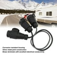 thumbnail image 4 of Trailer Light Adapter, 12V European Standard 13pin To Twin 7pin Trailer Adapter Metal Joint  for RV  Boat, 4 of 8