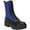 black/Cobalt Blue Smooth, variant on Bar III Womens Tarnyin Leather Lug sole Combat & Lace-up Boots