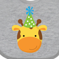 thumbnail image 4 of Inktastic Giraffe Jungle Birthday Boys or Girls Baby Bib, 4 of 4