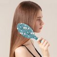 thumbnail image 2 of Blue Christmas Polar Bear Pattern Hair Brush,Girls Detangling Hair Brush,Glide Through Tangles with Ease for Wet & Dry Hair,8.8"X2.8", 2 of 7
