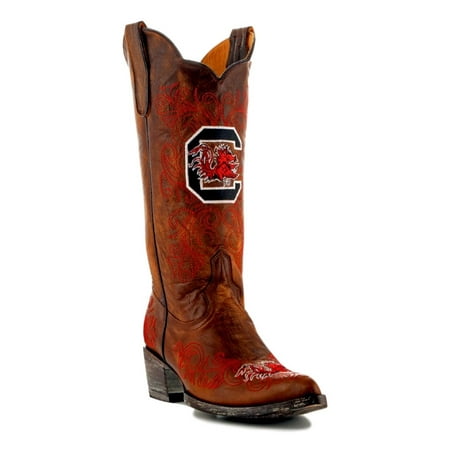 Gameday Boots Womens College Team South Carolina Brass Red USC-L086-1