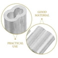 thumbnail image 3 of LOLIPPYY 150Pcs Aluminum Crimping Loop Sleeves Silver Wire Rope Sleeves with Figure for Secure Connections, 3 of 7