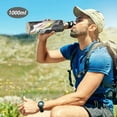 thumbnail image 6 of Yayeee 33oz Insulated Water Bottle Double Wall Stainless Steel with Flip Straw Lid, Colorful White, 6 of 7