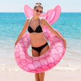 thumbnail image 4 of MoKo Inflatable Pool Floats for Adults Kids, Mermaid Swimming Ring Pool Water Beach Floaties Summer Toy, Pink, 4 of 7
