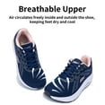 thumbnail image 6 of AOV Wide Toe Box Shoes Women Arch Support Walking Shoes for Plantar Fasciitis Orthotic Tennis Sneakers BluePink Size 8, 6 of 6