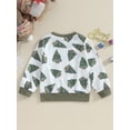 thumbnail image 3 of Suéter navideño Tsseiatte para niño y niña, con estampado de árbol de Navidad de dibujos animados, sudadera de manga larga con cuello redondo, camisetas holgadas y cálidas, 3 of 6