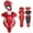 Red, variant on Under Armour Victory Series 4 Youth Baseball Catchers Set w/ Chest Guard, Black