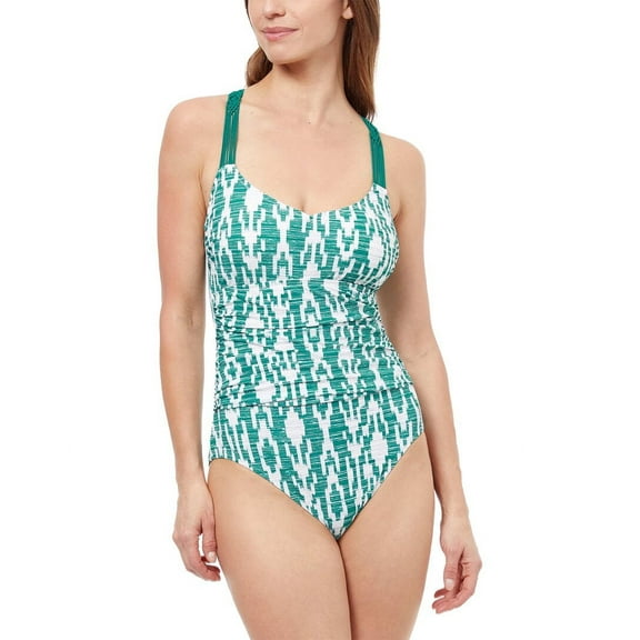 Profile by Gottex womens  Iota Round Neck One-Piece, 14