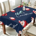 thumbnail image 4 of 54"x72" Santa Claus Tablecloth, Waterproof Washable Polyester Square Table Cover, Durable Tablecloth for Kitchen Dining Table Party Decor, 4 of 7