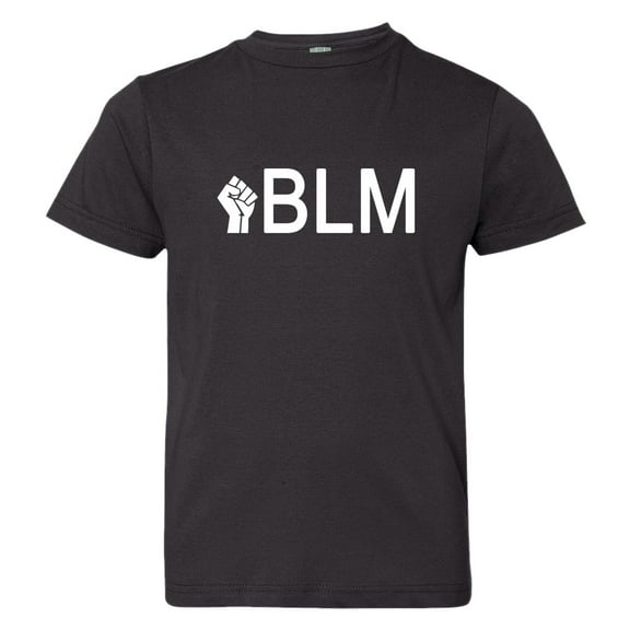 Youth Black Lives Matter Pride Proud Fist HQ Tee Shirt Blk M