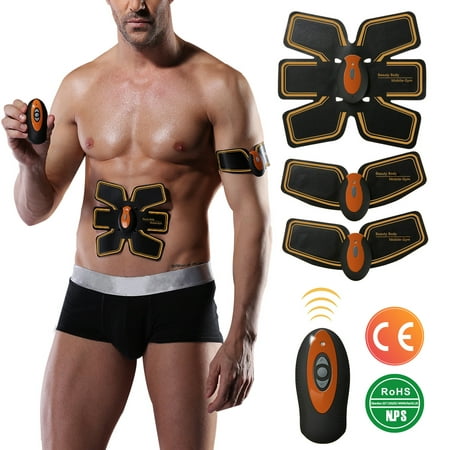 EMS Smart Home Fitness Apparatus Unisex Support Abdominal Trainer Muscle Stimulator Muscle Toner Toning Belts Ab Trainer Waist Trainer Waist Trimmer Belt Training Equipment For