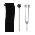 thumbnail image 2 of Tuning Fork 128 Hz Weighted Tuning Forks for Grade Tuning Forks Set with Mallet Yoga and Meditation Accessories & Sound Instruments, 2 of 9