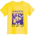 thumbnail image 5 of K pop Demon Chandail pour Filles, T-Shirt Graphique Mignon avec Dessin Animé, T-Shirt Tendance et Drôle, Chandail pour Enfants, Hauts Roses, Manches Courtes, Col Ras du Cou, 5 of 5