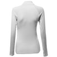 thumbnail image 2 of FashionOutfit Women's Basic Solid Active Track Zip Up Pull Over Top, 2 of 3
