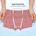 thumbnail image 3 of Yiaed Red And White Stripes Print Boys' Boxer Briefs Cotton Casual Stretch Comfort Boys Boxers - Kids Boxer Briefs Underwear for Boys (6-18)-XX-Small, 3 of 5