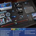 thumbnail image 2 of MICTUNING P1B RGB 8 Gang Switch Panel, Multifunction Toggle Momentary Flash Strobe Pulsed Switch Pod with Backlit Off, 5-Level Brightness Circuit Control Relay Syste, 2 of 8