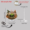thumbnail image 3 of Halloween Ghost Decorations, 360 Degree Rotating 2D Ghost Figurine with Cute Desktop Design, Halloween Tabletop Ornament for Home Office Classroom Party Decor Spooky Holiday Display, 3 of 7