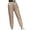Khaki, variant on Women's Lightweight Puffy Pants Quilted Snow Pants Puffer Winter Trousers for Outdoor Ski Camping(Gray,L)