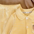 thumbnail image 4 of Linfrsh Toddler Boys Pajamas Set Toddler Toddler Kids Toddler Girls Boys Soft Comfy Modal Tencel Solid Raglan Sleepwear Pajamas Pjs 2pcs Set(Yellow,2-3 Years), 4 of 6
