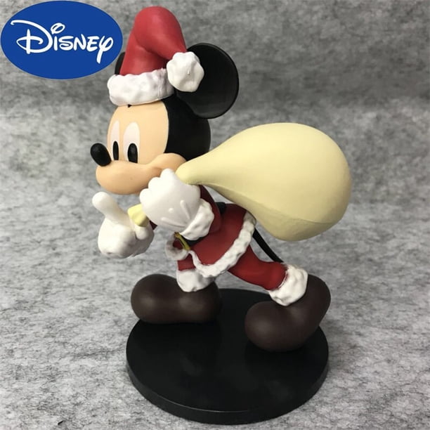 Disney Cartoon Mickey Action Figure Toys Cute Christmas Mummy Mickey Minnie Statue Model Doll Collection Ornament Gift For ChildMinnieWith Box He Qiyong unisex
