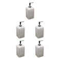 thumbnail image 3 of kurtrusly Practical Pump Bottle Shampoo Dispenser for Home Kitchen White 500ml 5Set, 3 of 6