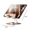 thumbnail image 2 of Tablet Holder Stand Tablet Holder Multi-angle Adjustable Stand with Silicone Edge Protector Metal Base for Home Desk Silicone Tablet Stand, 2 of 8