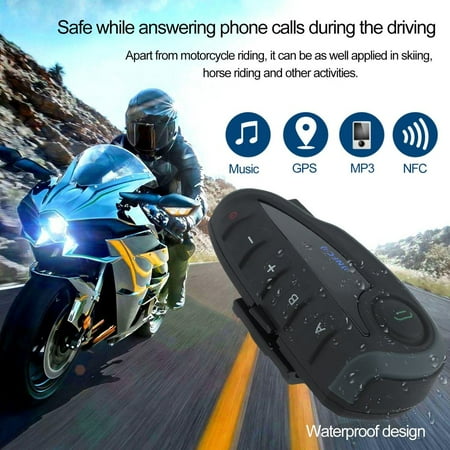 Remote Control NFC Motorcycle Helmet FM Radio 5 Riders B luetooth Intercom
