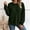 Army Green, variant on jjayotai Womens Crewneck Sweatshirt Side Split Hem Pullover Fall Tops Long Sleeve Oversized Shirts Casual Plain Sweatshirts