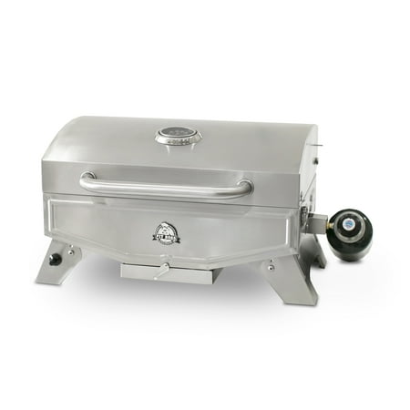 Pit Boss Portable Tabletop 305 sq in Stainless Steel LP Gas Camp / Tailgate