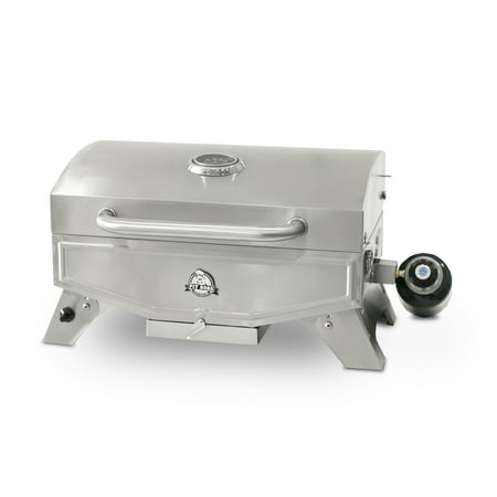 Pit Boss Portable Tabletop 305 sq in Stainless Steel LP Gas Camp / Tailgate (Best Gas Grill Under 300 Dollars)